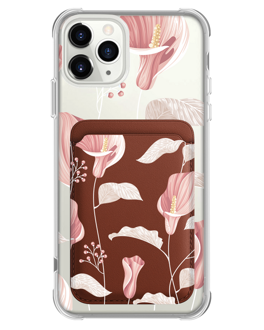 iPhone Magnetic Wallet Case - Easter Lily