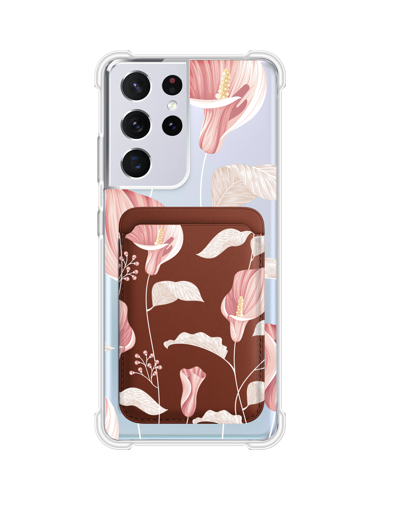 Android Magnetic Wallet Case - Easter Lily