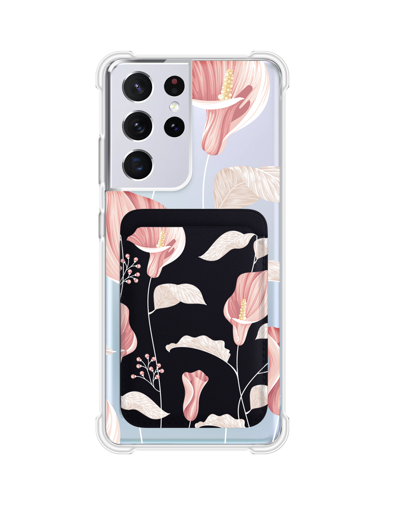 Android Magnetic Wallet Case - Easter Lily