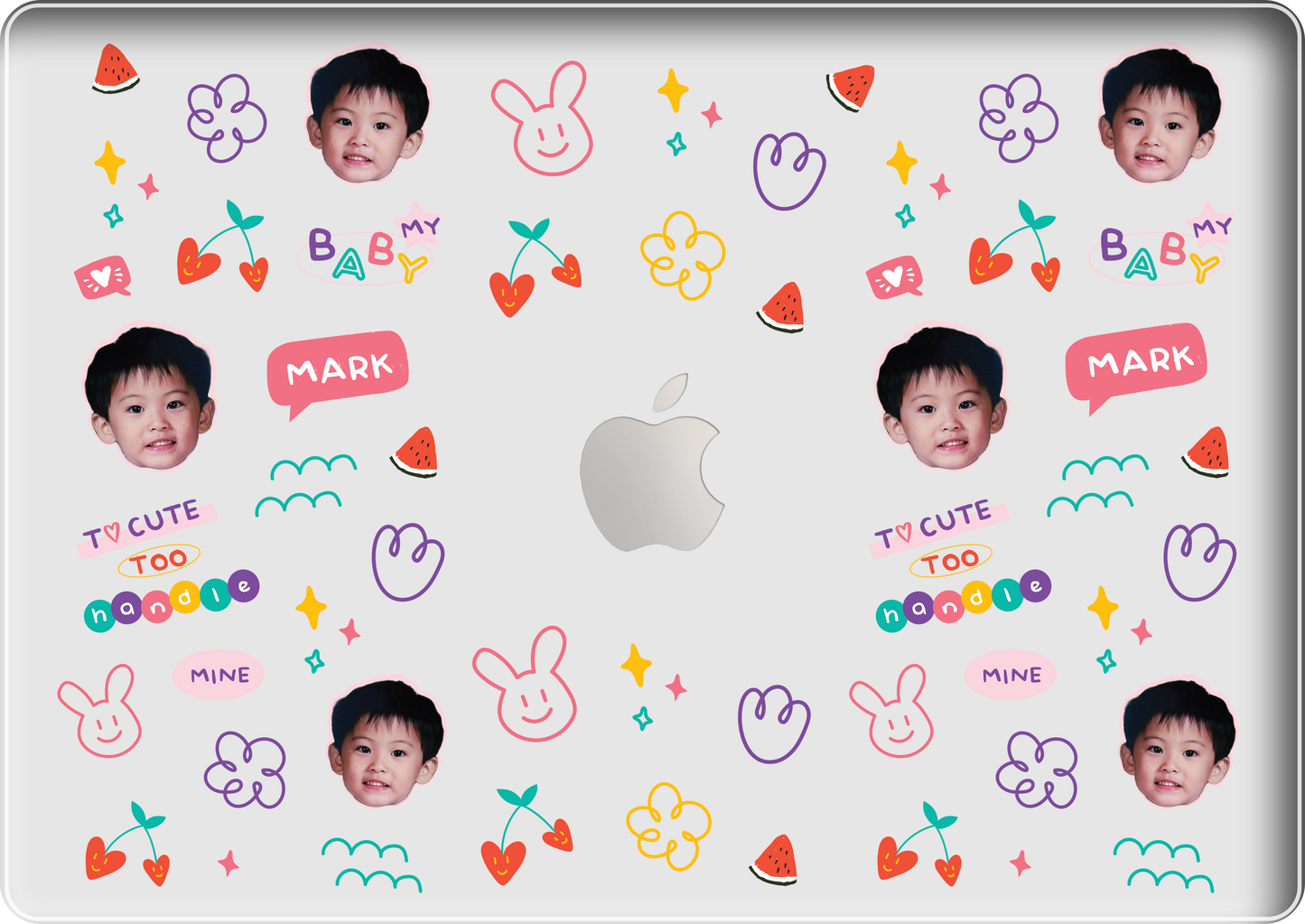 MacBook Snap Case - Face Grid