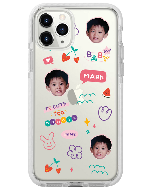 iPhone Rearguard Bumper - Face Grid