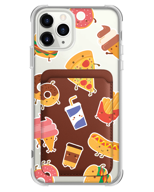 iPhone Magnetic Wallet Case - Fast Foodies