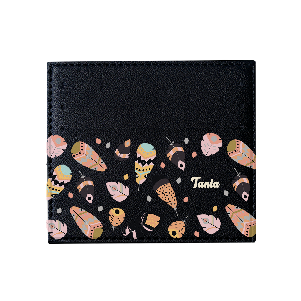 6 Slots Card Holder - Feathers