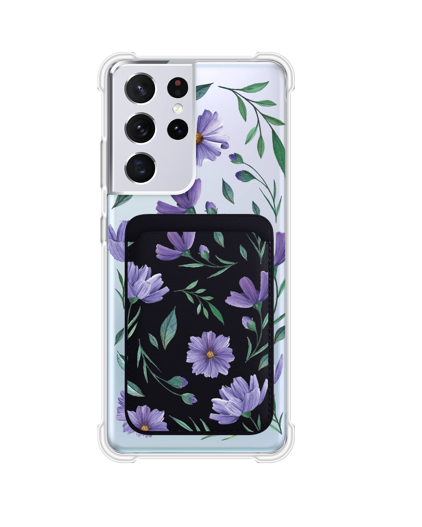 Android Magnetic Wallet Case - February Violet