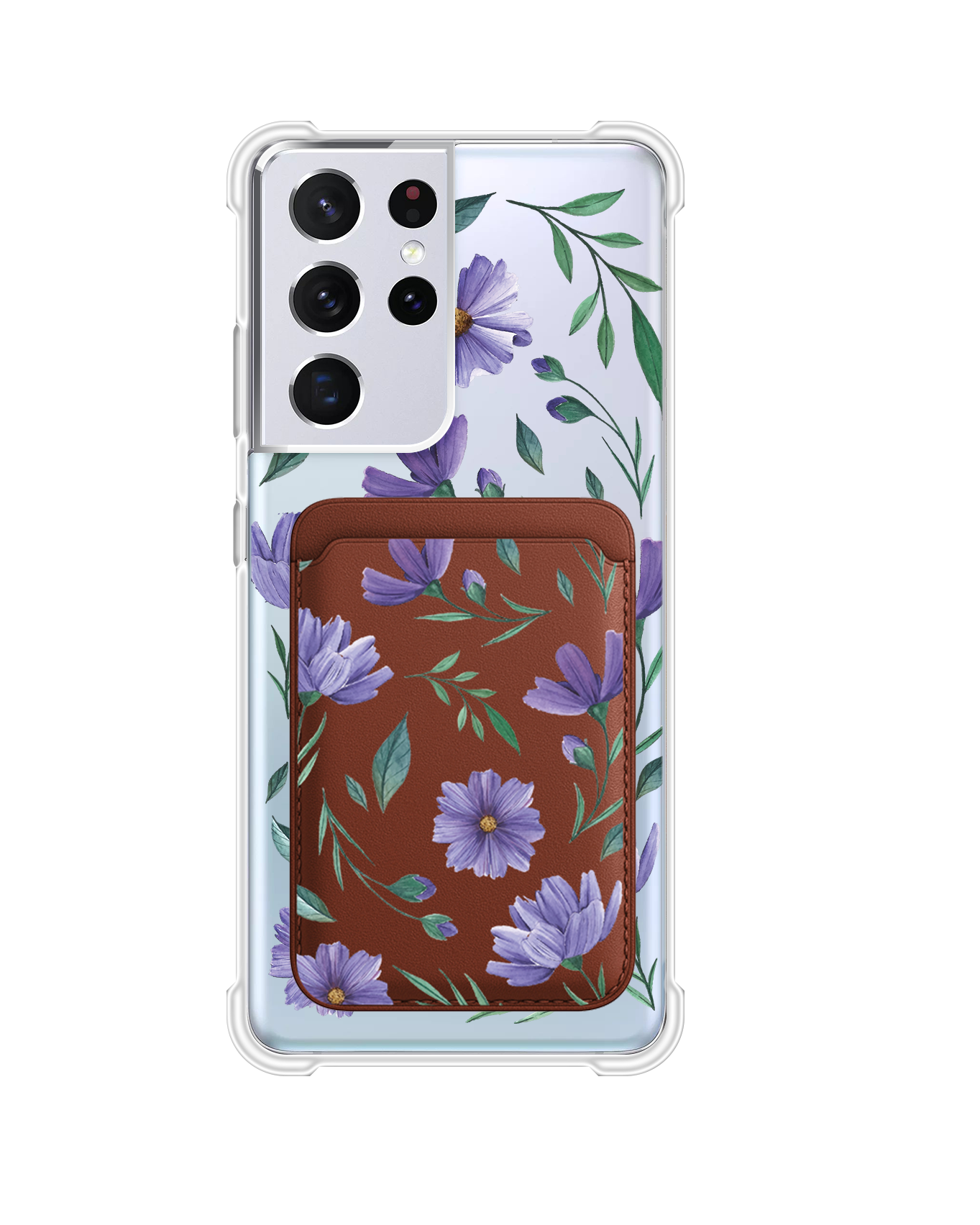 Android Magnetic Wallet Case - February Violet