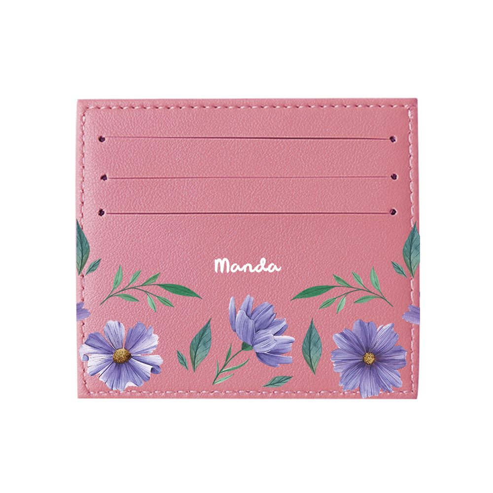 6 Slots Card Holder - February Violets