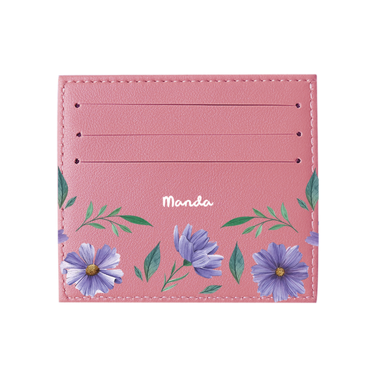 6 Slots Card Holder - February Violets