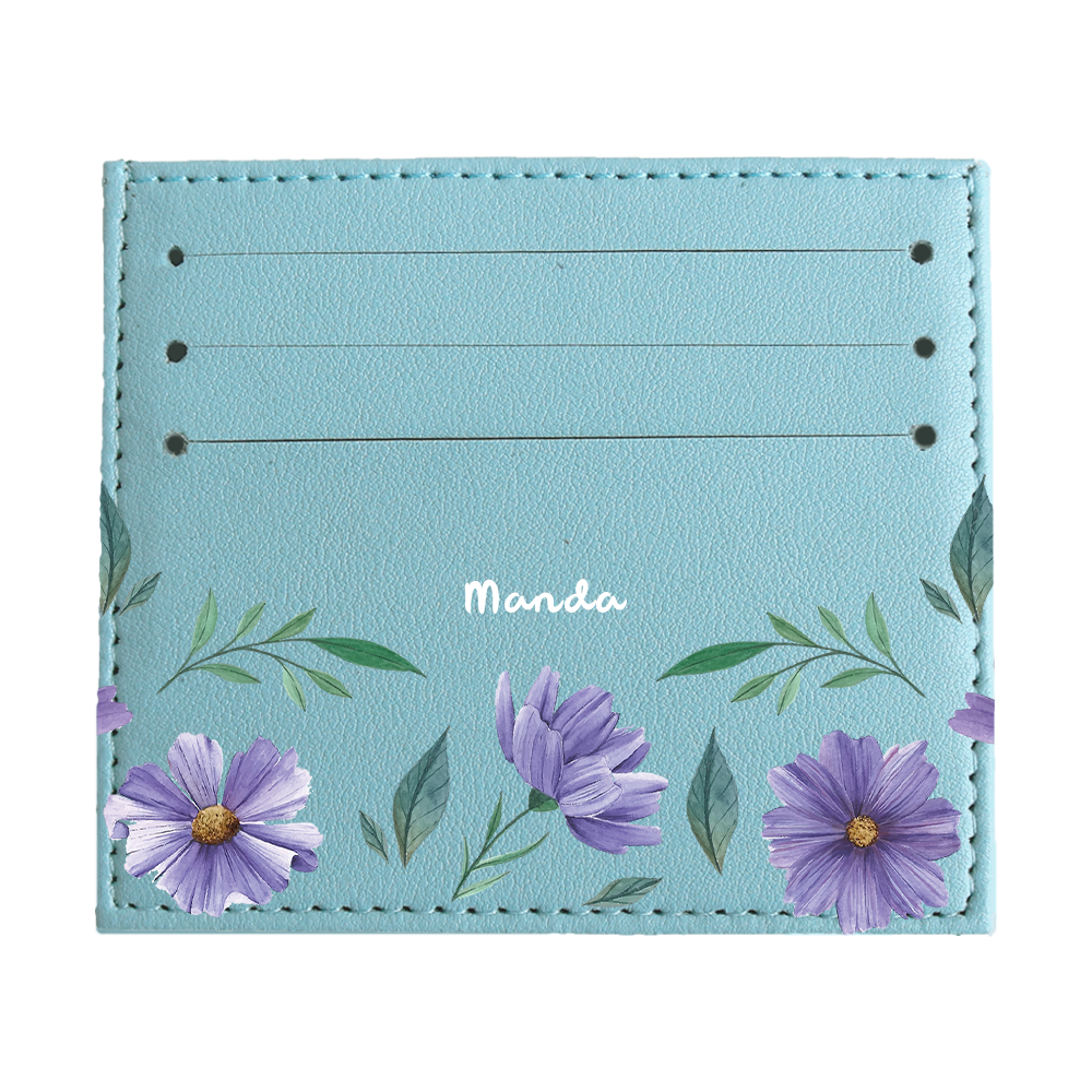 6 Slots Card Holder - February Violets