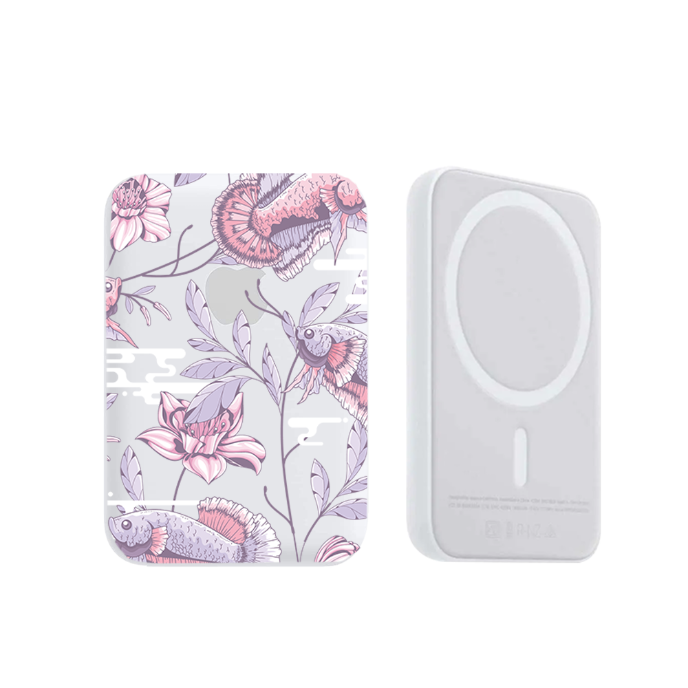 Magnetic Wireless Powerbank - Fish & Floral 1.0
