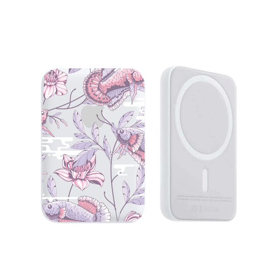 Magnetic Wireless Powerbank - Fish & Floral 1.0