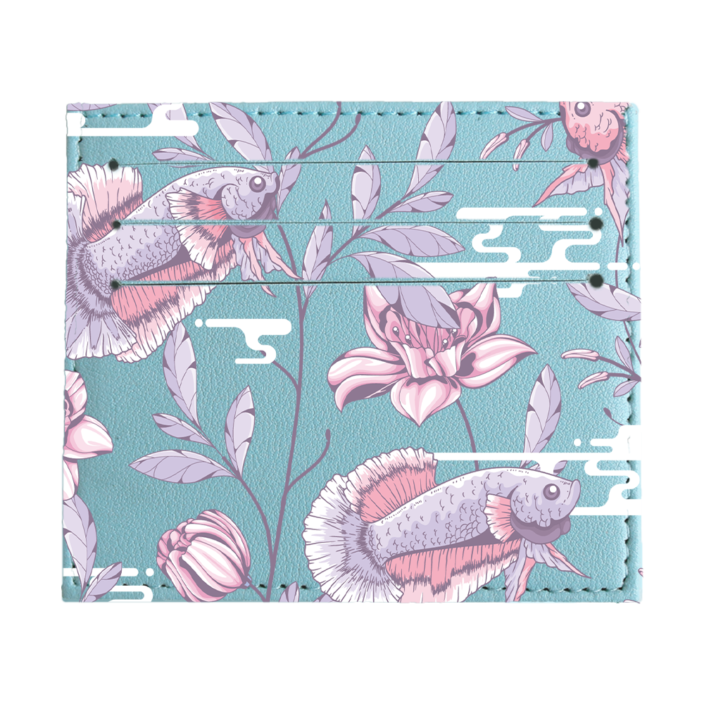 6 Slots Card Holder - Fish & Floral 1.0