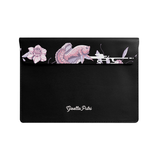 Vegan Leather Sleeve - Fish & Floral 1.0