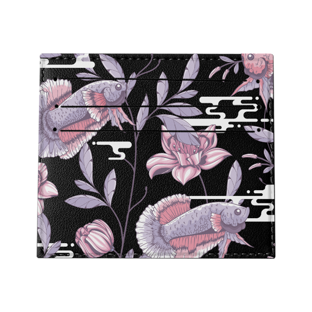 6 Slots Card Holder - Fish & Floral 1.0