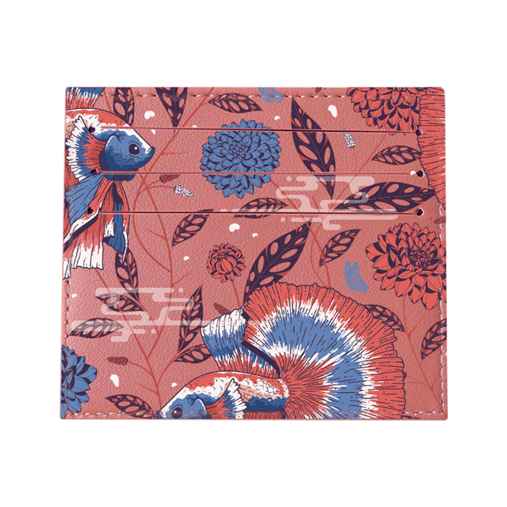 6 Slots Card Holder - Fish & Floral 2.0
