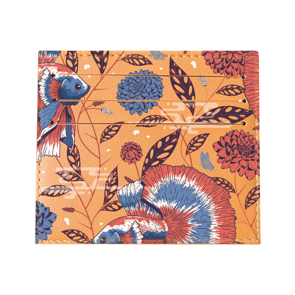 6 Slots Card Holder - Fish & Floral 2.0