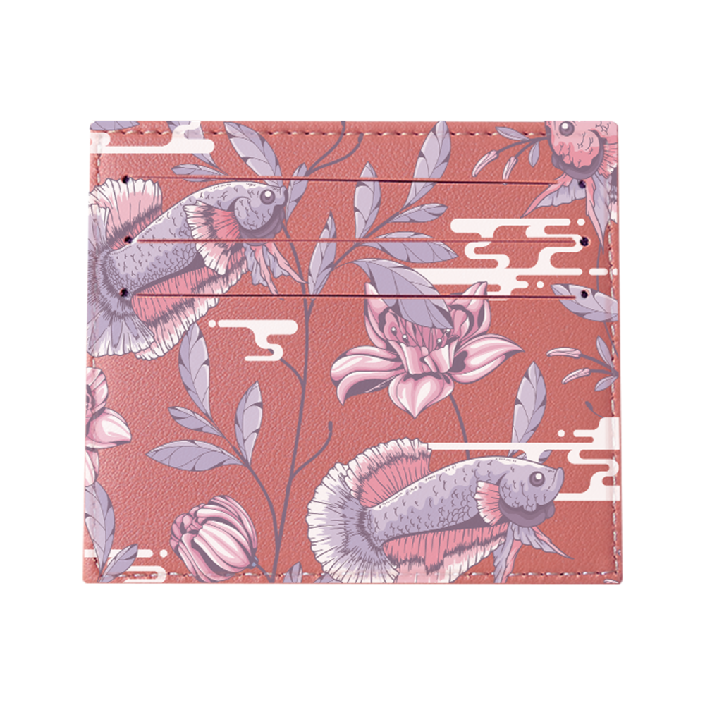 6 Slots Card Holder - Fish & Floral 1.0