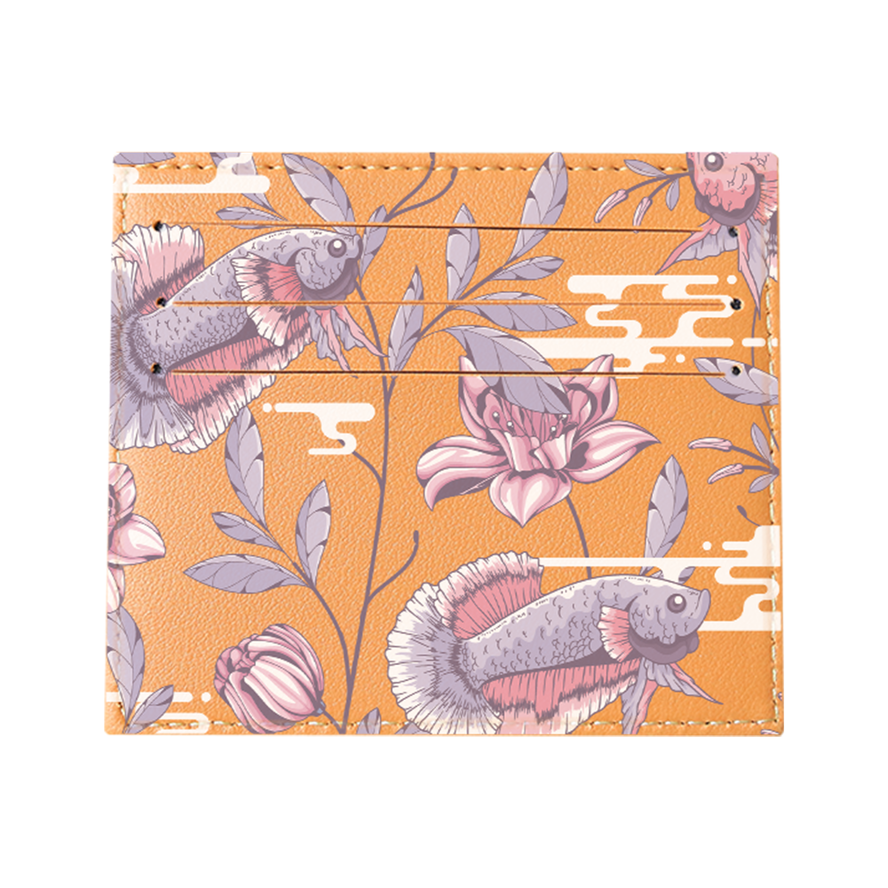 6 Slots Card Holder - Fish & Floral 1.0