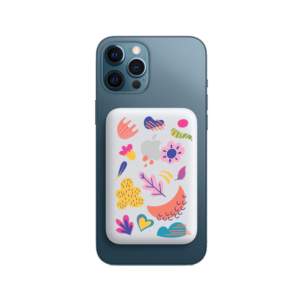 Magnetic Wireless Powerbank - Florals