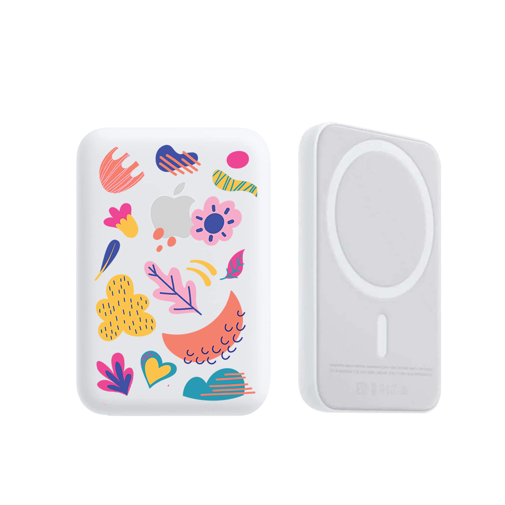 Magnetic Wireless Powerbank - Florals