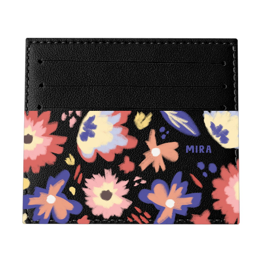 6 Slots Card Holder - Flower Lovers