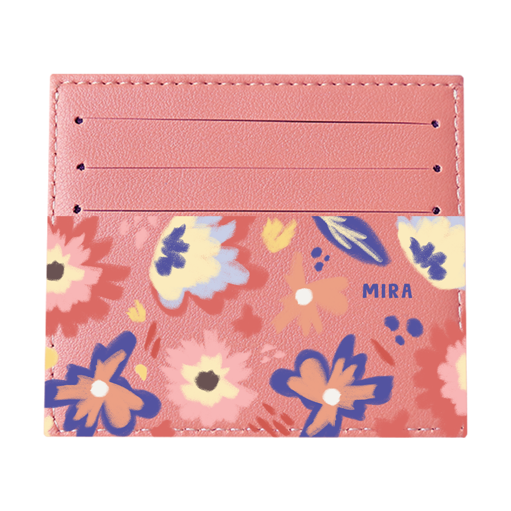 6 Slots Card Holder - Flower Lovers