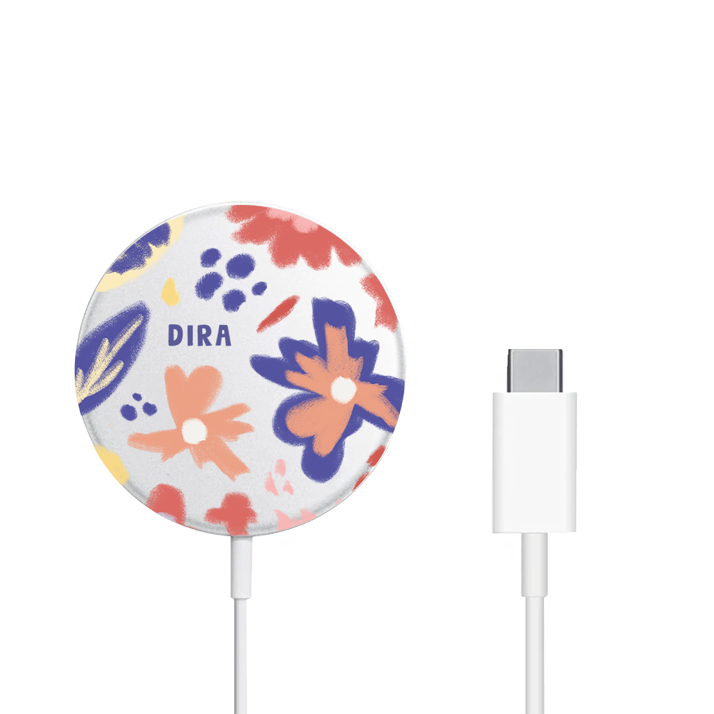 Magnetic Wireless Charger - Flower Lovers
