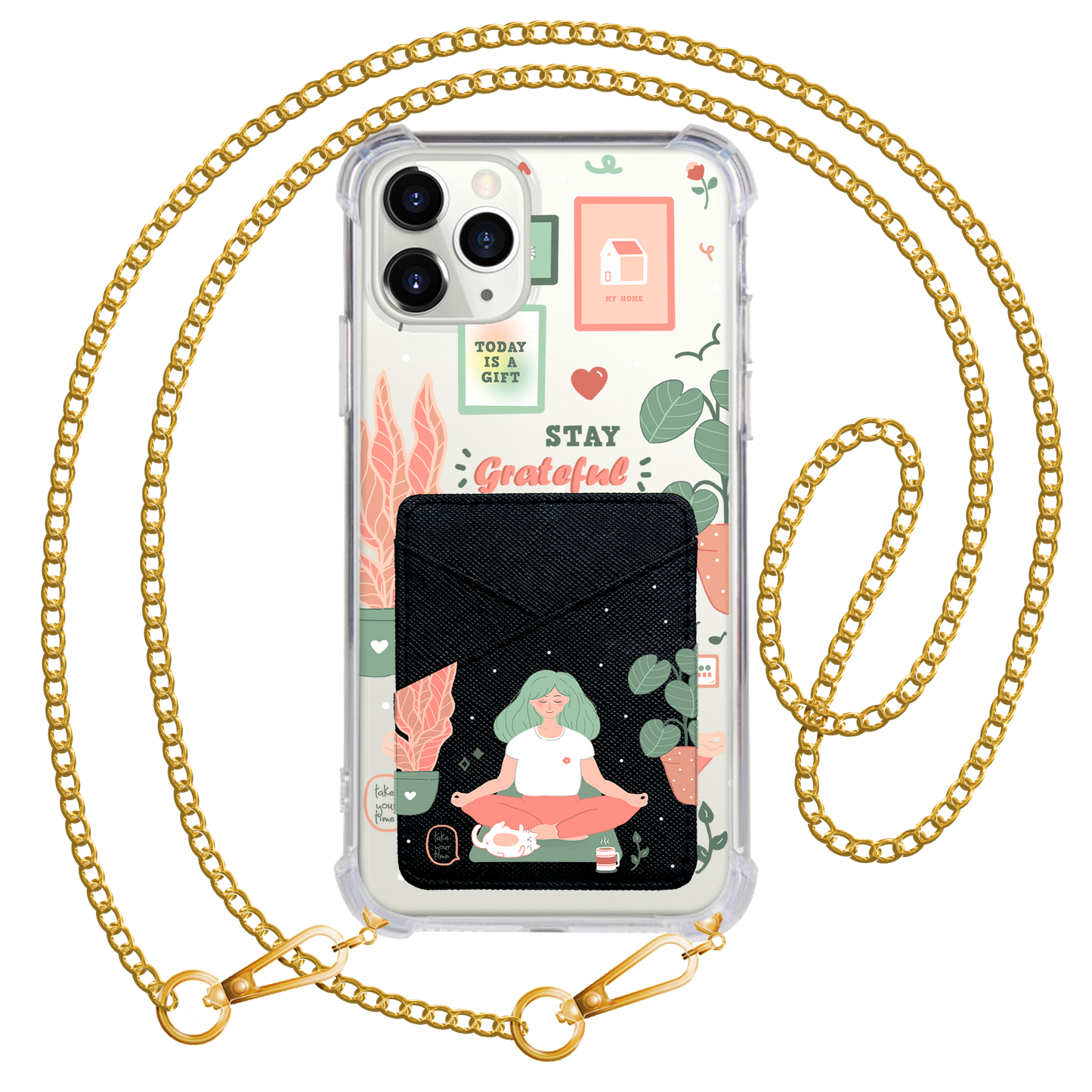 iPhone Phone Wallet Case - Grateful