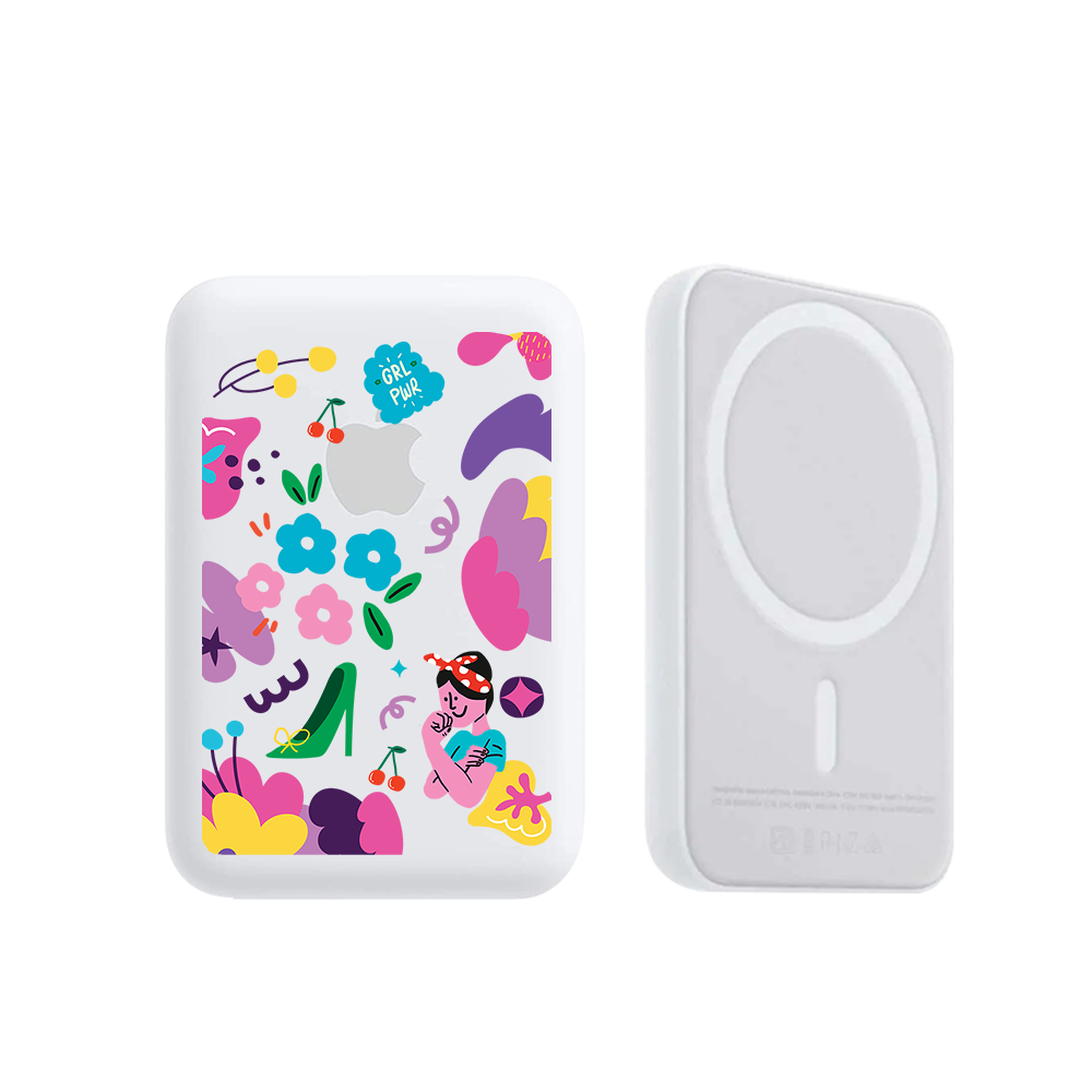 Magnetic Wireless Powerbank - Girl Power 1.0