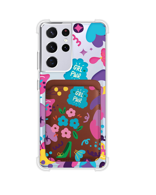 Android Magnetic Wallet Case - Girl Power