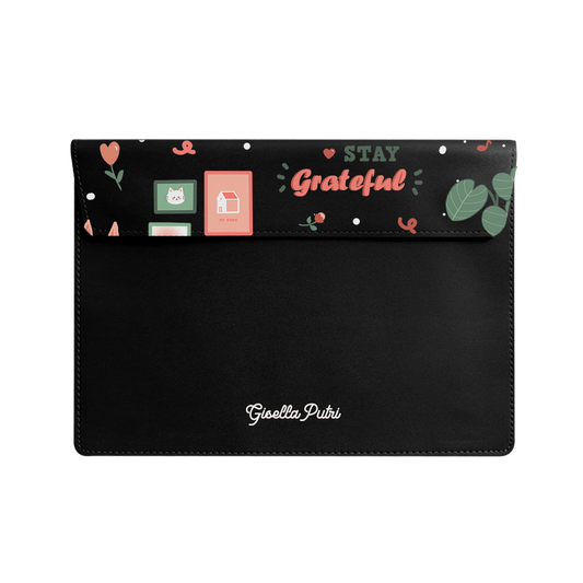 Vegan Leather Sleeve - Grateful