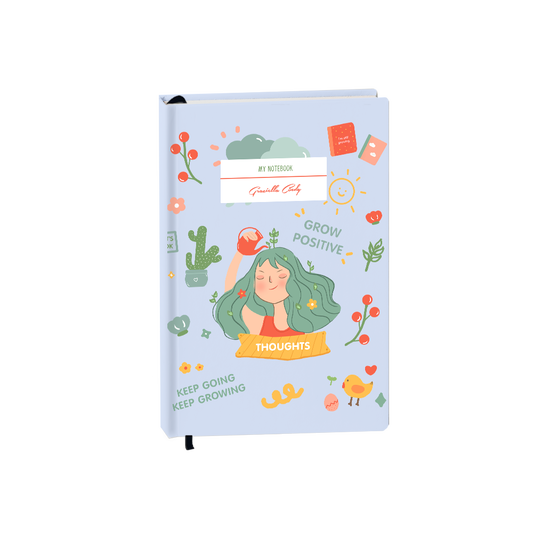 Hardcover Bookpaper Journal - Grow (with Elastic Band & Bookmark)