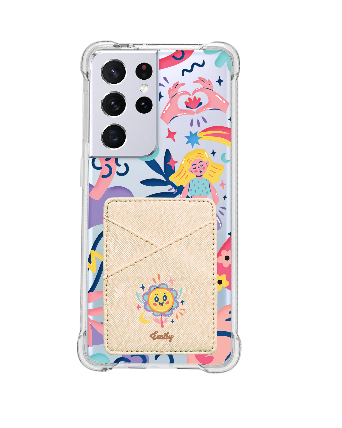 Android Phone Wallet Case - Heather