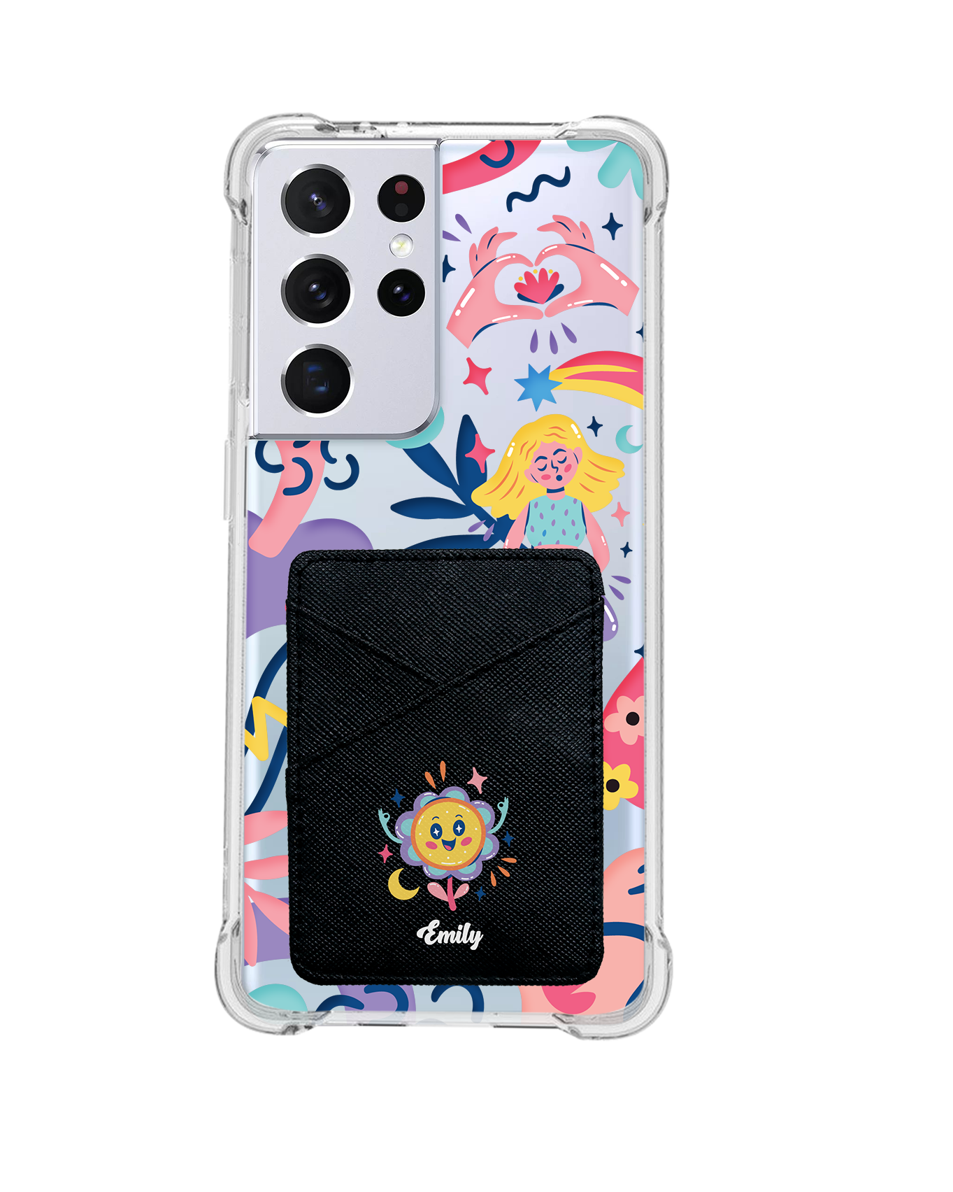 Android Phone Wallet Case - Heather
