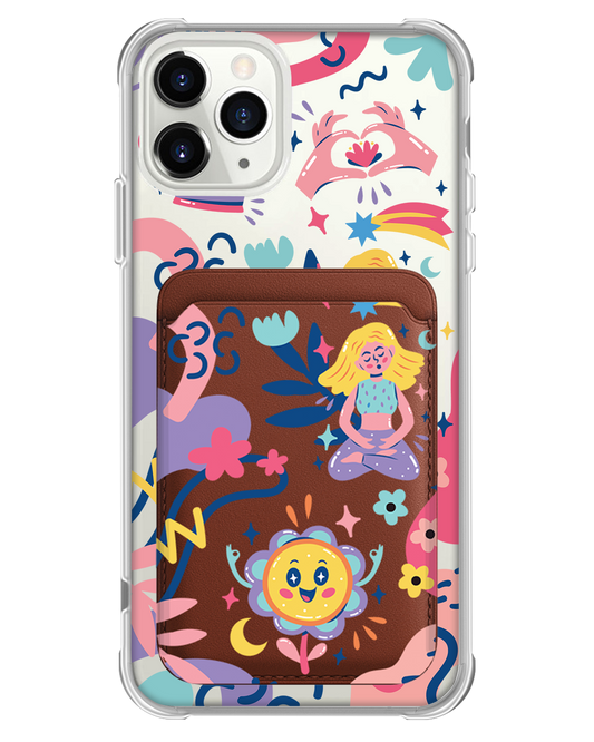 iPhone Magnetic Wallet Case - Heather