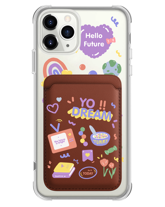 iPhone Magnetic Wallet Case - Hello Future