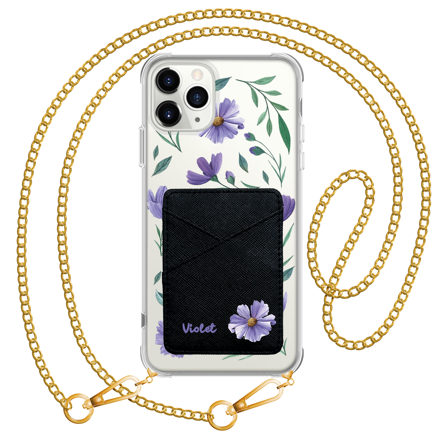 iPhone Phone Wallet Case - February Violets 1.0