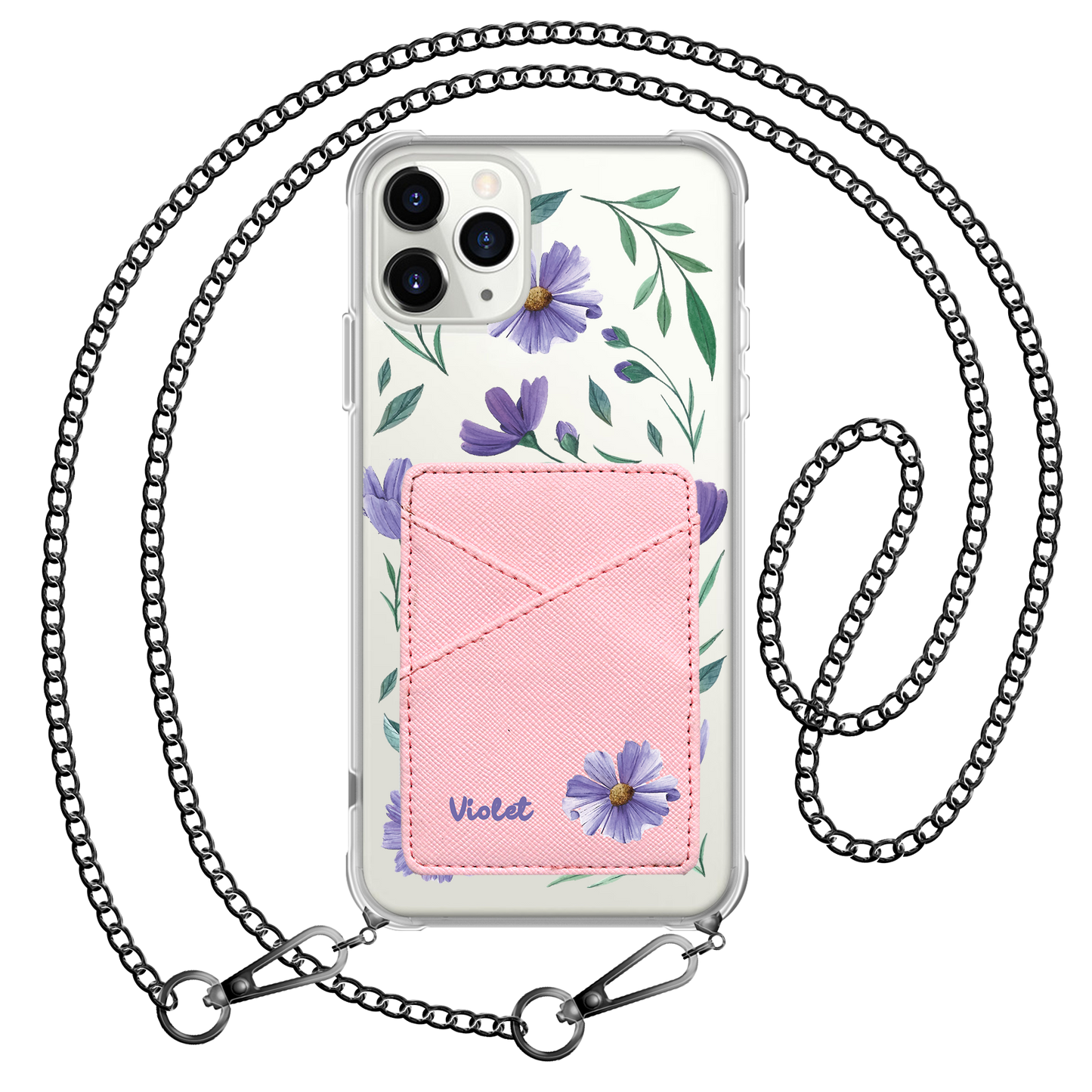 iPhone Phone Wallet Case - February Violets 1.0