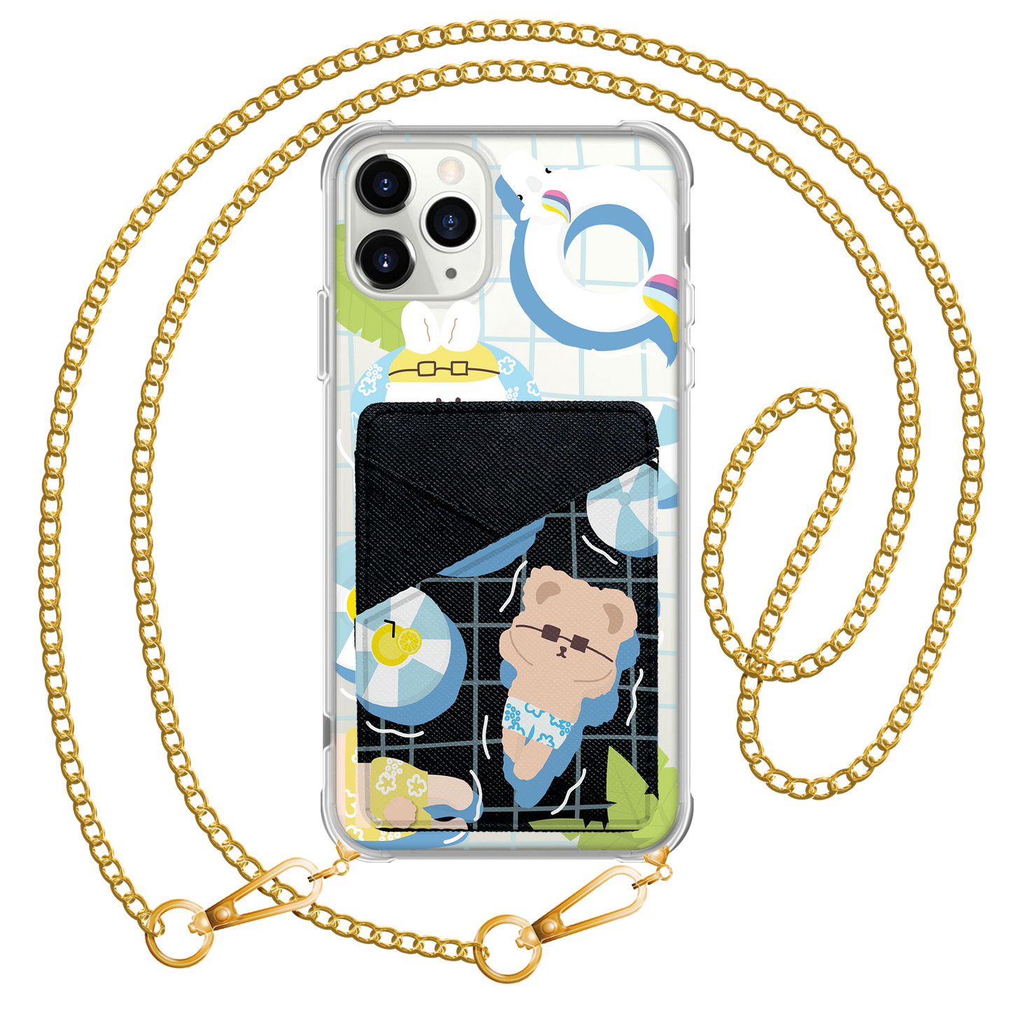 iPhone Phone Wallet Case - Pool Party 1.0