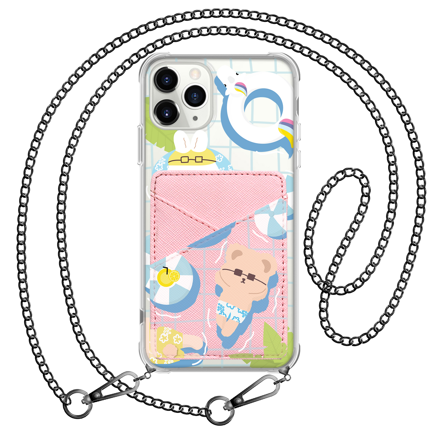 iPhone Phone Wallet Case - Pool Party 1.0