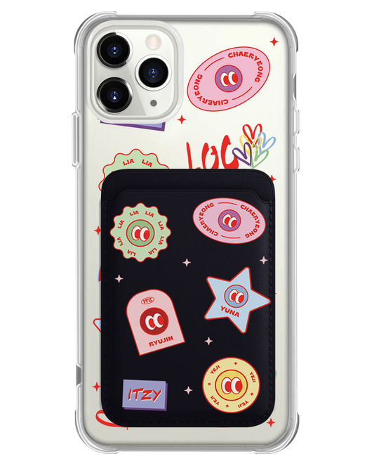 iPhone Magnetic Wallet Case - Itzy Sticker Pack