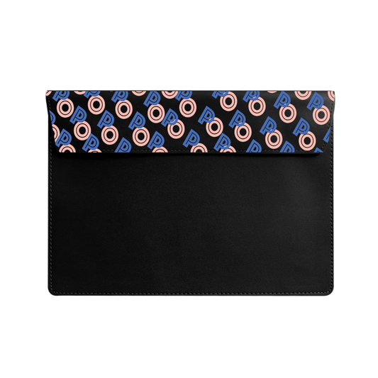 Vegan Leather Sleeve - Initial 1.0 Monogram