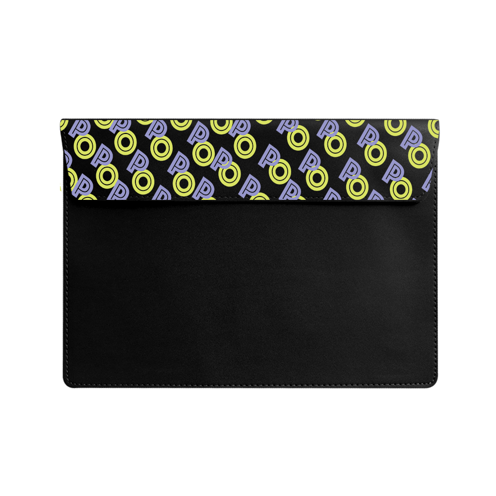 Vegan Leather Sleeve - Initial 2.0 Monogram