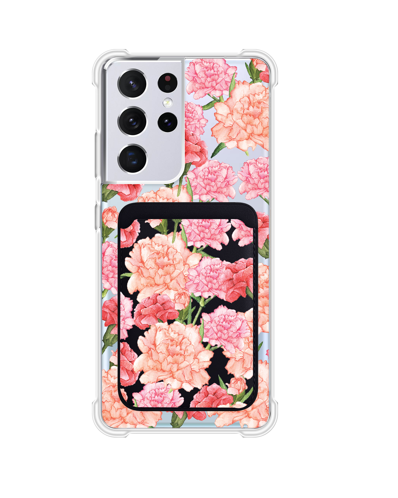 Android Magnetic Wallet Case - January Carnation