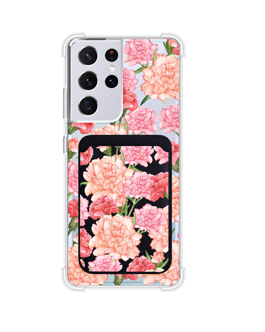 Android Magnetic Wallet Case - January Carnation