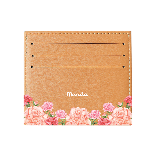 6 Slots Card Holder - January Carnation