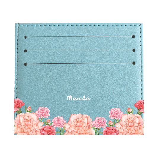 6 Slots Card Holder - January Carnation