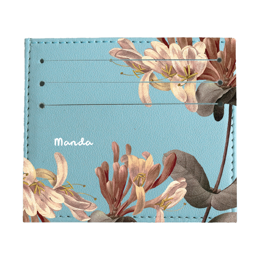 6 Slots Card Holder - June Honey Suckle