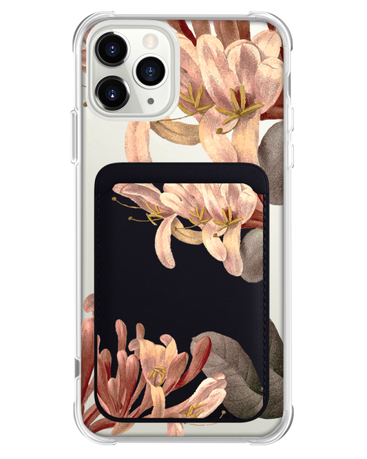 iPhone Magnetic Wallet Case - June Honey Suckle