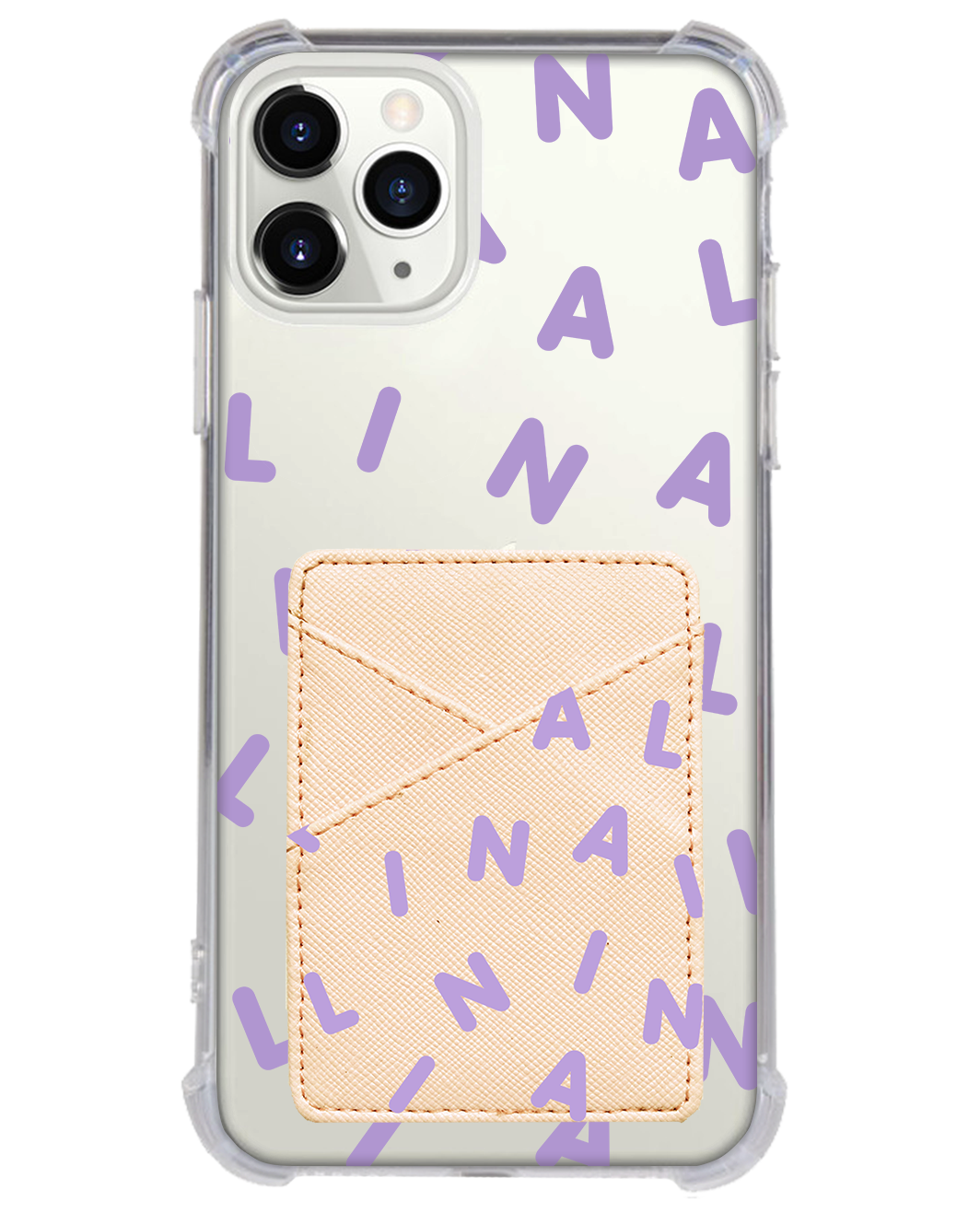 iPhone Phone Wallet Case - CUSTOM Monogram 2.0 Lilac