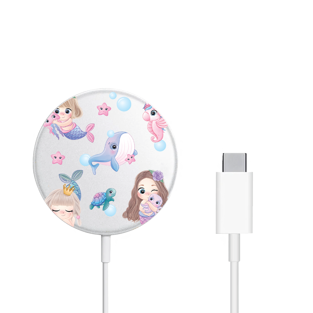 Magnetic Wireless Charger - Little Mermaid
